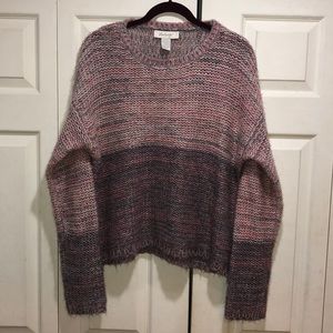 Kiss Fery pink and gray sweater XL